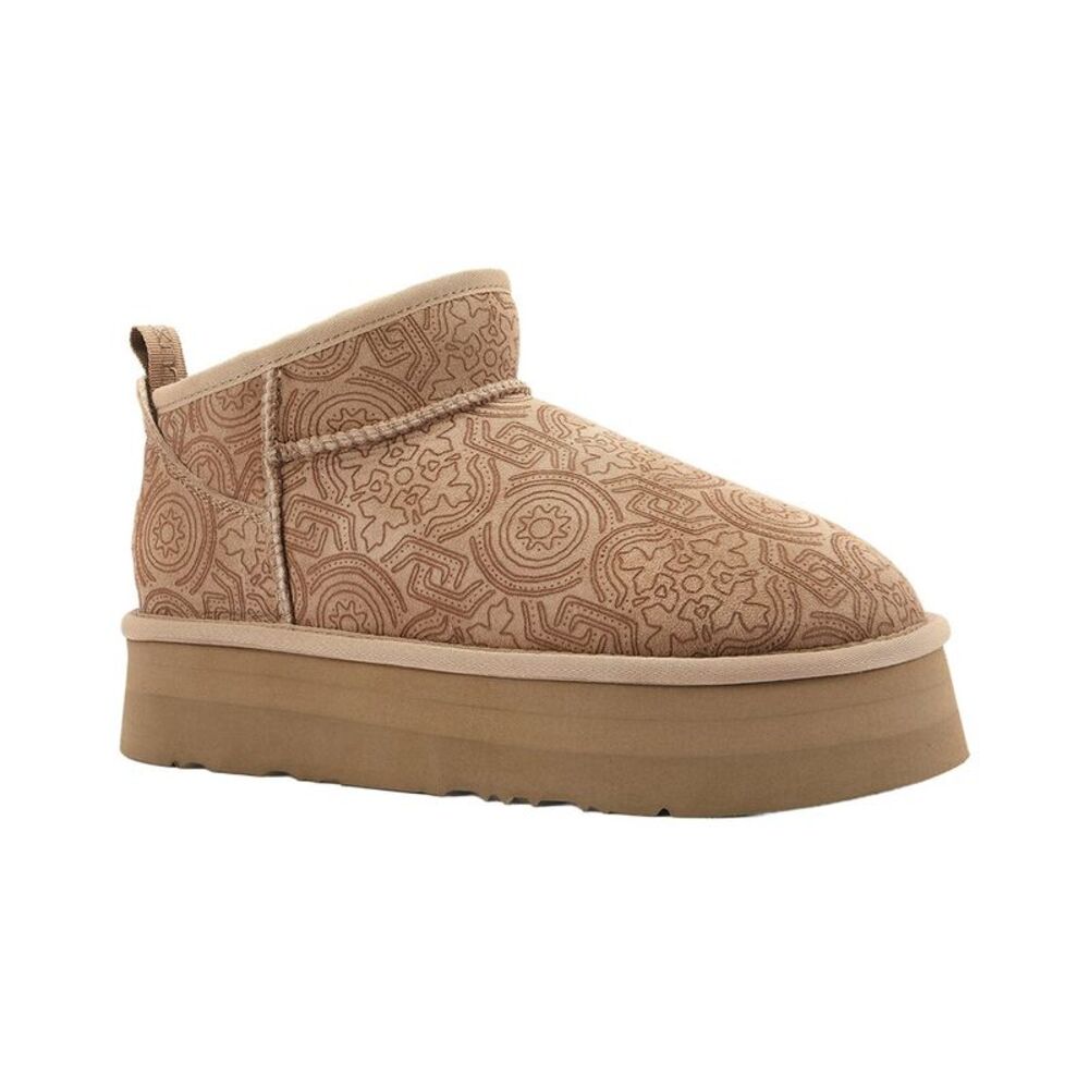 Australia Luxe Collective Cosy Ultra Short Platform Sheepskin Boot, Brown